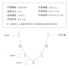 Wholesale Women's S925 Sterling Silver Moissanite Four Leaf Clover Geometric Fashion Necklace O Chain