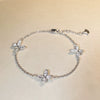 Wholesale Women's S925 Sterling Silver Mosan Bracelet With Phantom Butterfly Bow And Geometric Patterns