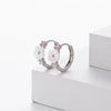 Wholesale Women's S925 Sterling Silver Natural Flower Geometric Earrings