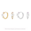 Wholesale Women's S925 Sterling Silver Natural Flower Geometric Earrings
