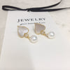 Wholesale Women's S925 Sterling Silver Natural Freshwater Pearl Earrings With Peach Heart Shape