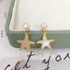 Wholesale Women's S925 Sterling Silver Natural Freshwater Pearl Oblate Earrings