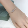 Wholesale Women's S925 Sterling Silver Natural Freshwater Seedless Pearl Bracelet In Rice And Water Drop Shapes