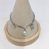 Wholesale Women's S925 Sterling Silver Natural Freshwater Seedless Pearl Bracelet In Rice And Water Drop Shapes