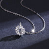 Wholesale Women's S925 Sterling Silver Necklace With Flower Pattern And Cross Chain Seiko Crafted