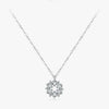 Wholesale Women's S925 Sterling Silver Necklace With Flower Pattern And Cross Chain Seiko Crafted