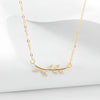 Wholesale Women's S925 Sterling Silver Necklace With Leaf Branch Pendant Jewelry