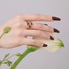 Wholesale Women's S925 Sterling Silver Open Ring With Butterfly Zircon Inlaid Animal And Geometric Pattern Electroplated
