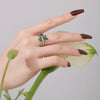 Wholesale Women's S925 Sterling Silver Open Ring With Butterfly Zircon Inlaid Animal And Geometric Pattern Electroplated