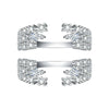 Wholesale Women's S925 Sterling Silver Open Set Ring With Geometric Design And Electroplating