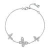 Wholesale Women's S925 Sterling Silver Phantom Butterfly Bow Electroplated Allmatch Bracelet