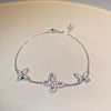 Wholesale Women's S925 Sterling Silver Phantom Butterfly Bow Electroplated Allmatch Bracelet