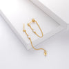 Wholesale Women's S925 Sterling Silver Rectangular Zircon Inlaid Geometric Earrings With Electroplating Treatment