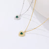 Wholesale Women's S925 Sterling Silver Retro Heart Shaped Necklace With Cross Chain And Electroplating Treatment