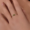 Wholesale Women's S925 Sterling Silver Retro Square Ring With Colored Gemstone Zircon And Geometric Design