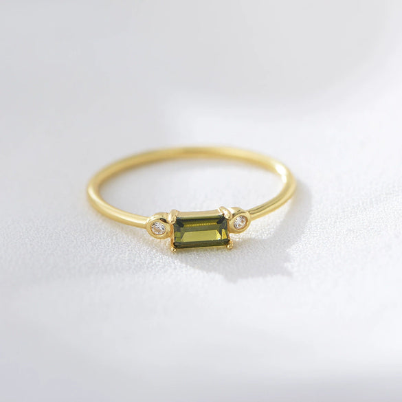 Wholesale Women's S925 Sterling Silver Retro Square Ring With Colored Gemstone Zircon And Geometric Design