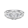 Wholesale Women's S925 Sterling Silver Ring Geometric Style Electroplating