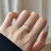 Wholesale Women's S925 Sterling Silver Ring Geometric Style Electroplating