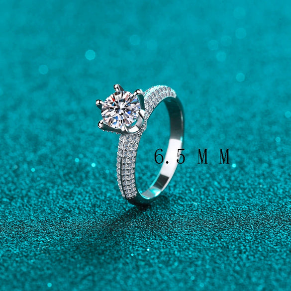Wholesale Women's S925 Sterling Silver Ring Pt950 Goldplated With The Crown Pattern And Electroplating Treatment