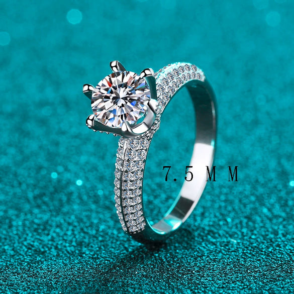 Wholesale Women's S925 Sterling Silver Ring Pt950 Goldplated With The Crown Pattern And Electroplating Treatment