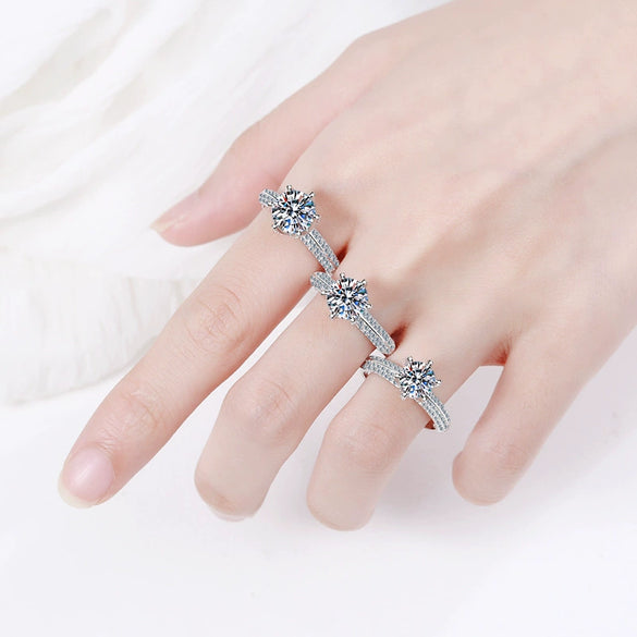 Wholesale Women's S925 Sterling Silver Ring Pt950 Goldplated With The Crown Pattern And Electroplating Treatment