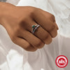 Wholesale Women's S925 Sterling Silver Ring With Colorful Zircon Inlaid Flower Design Opening Adjustable Electroplated