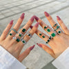 Wholesale Women's S925 Sterling Silver Ring With Crown Bow Wave U Drop Geometric Pattern Electroplated