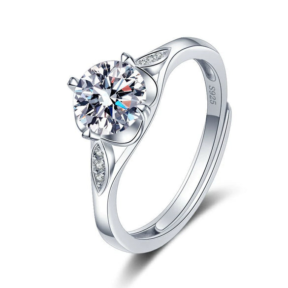 Wholesale Women's S925 Sterling Silver Ring With Geometric Design And Electroplating Treatment