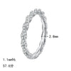 Wholesale Women's S925 Sterling Silver Ring With Moissanite Diamondencrusted Small Twist Design Electroplated With Doll Animal Zodiac Letters Numbers Text Pattern Minimalist Style