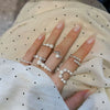 Wholesale Women's S925 Sterling Silver Ring With Pearls Animals Zodiac Ushape Simple Style