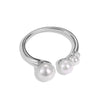 Wholesale Women's S925 Sterling Silver Ring With Pearls Animals Zodiac Ushape Simple Style