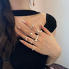 Wholesale Women's S925 Sterling Silver Ring With Pearls Animals Zodiac Ushape Simple Style