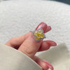 Wholesale Women's S925 Sterling Silver Ring With Yellow Zircon Flower Ushaped Dropshaped Geometric Design Electroplated
