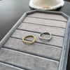 Wholesale Women's S925 Sterling Silver Ring With Zircon Inlaid Snake Curve Design And Electroplating