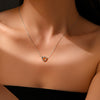 Wholesale Women's S925 Sterling Silver Ringlink Necklace With Geometric Design And Electroplating In Platinum Or 18K Gold