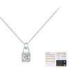 Wholesale Women's S925 Sterling Silver Romantic Couple Lock Necklace With Diamond Treatment And Light Luxury Style