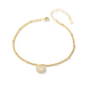 Wholesale Women's S925 Sterling Silver Shell Diamond Anklet For Girls