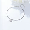 Wholesale Women's S925 Sterling Silver Shell Diamond Anklet For Girls