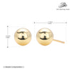 Wholesale Women's S925 Sterling Silver Simple Geometric Bean Round Bead Ear Sticks Piercing Jewelry Electroplated