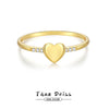 Wholesale Women's S925 Sterling Silver Simple Heartshaped Love Ring