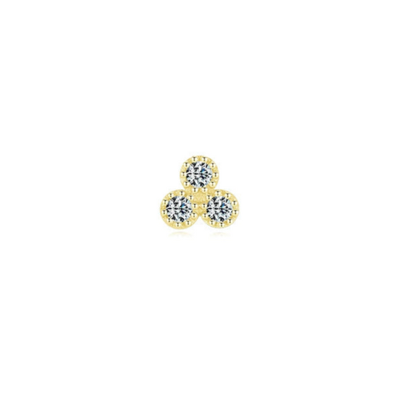 Wholesale Women's S925 Sterling Silver Simple Mini Earrings With Geometric Inlay And Seiko Treatment