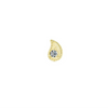 Wholesale Women's S925 Sterling Silver Simple Mini Earrings With Geometric Inlay And Seiko Treatment