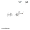 Wholesale Women's S925 Sterling Silver Simple Round Zircon Earrings With Geometric And Cartoon Style And Electroplating Process