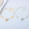 Wholesale Women's S925 Sterling Silver Small Waist Light Luxury Ring And Bracelet With Electroplating