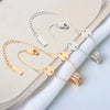Wholesale Women's S925 Sterling Silver Small Waist Light Luxury Ring And Bracelet With Electroplating