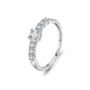 Wholesale Women's S925 Sterling Silver Square Crowninspired Ring With Inlaid Zircon