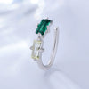 Wholesale Women's S925 Sterling Silver Square Geometric Zircon Non Piercing Ear Clips