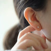 Wholesale Women's S925 Sterling Silver Square Retro Goldplated Geometric Earrings With Zirconia
