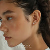 Wholesale Women's S925 Sterling Silver Square Zircon Geometric Earrings