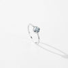 Wholesale Women's S925 Sterling Silver Square Zircon Inlaid Ring With Geometric Style And Highend Sense